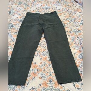American Eagle Green Corduroy Mom Jeans